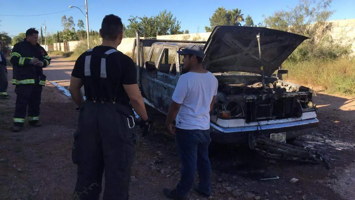incendio camioneta
