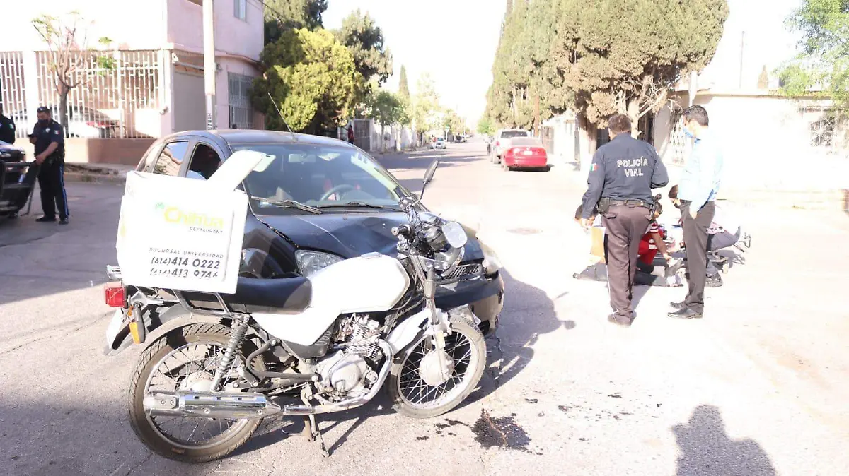 un lesionado tras accidente en la colonia Granjas