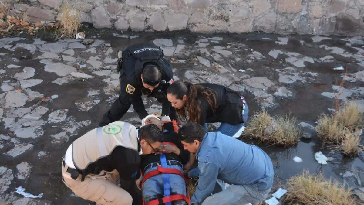 cae por accidente