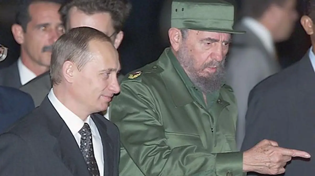 Fidel Castro y Vladimir Putin