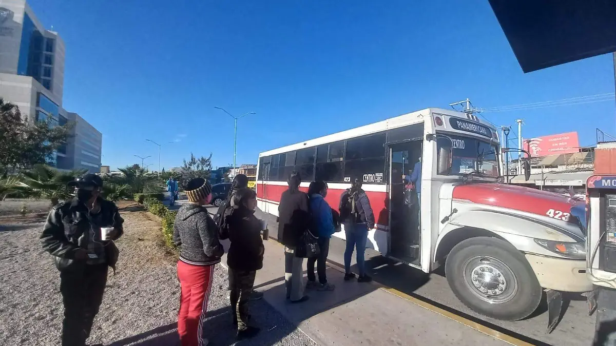 ingreso al transporte público