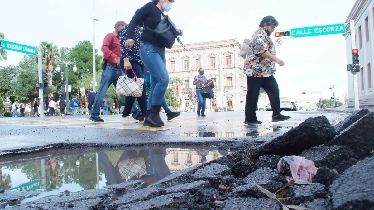 baches en el centro