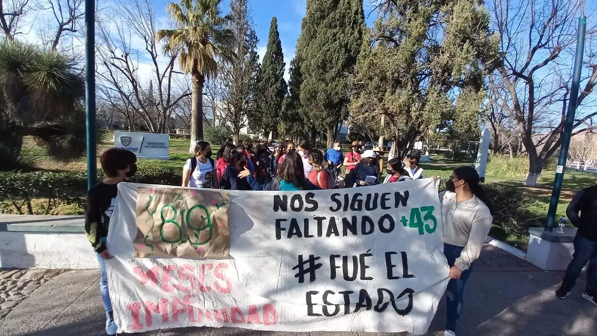 manifestación en el centro