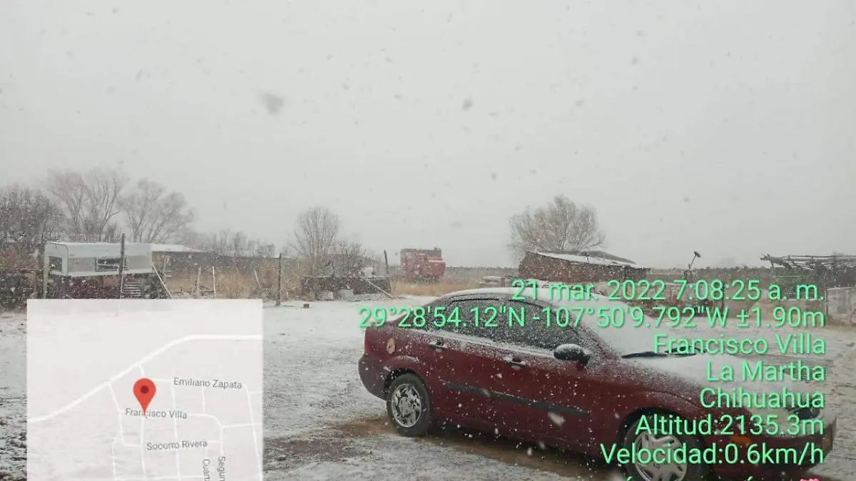 nieve en la sierra en primavera