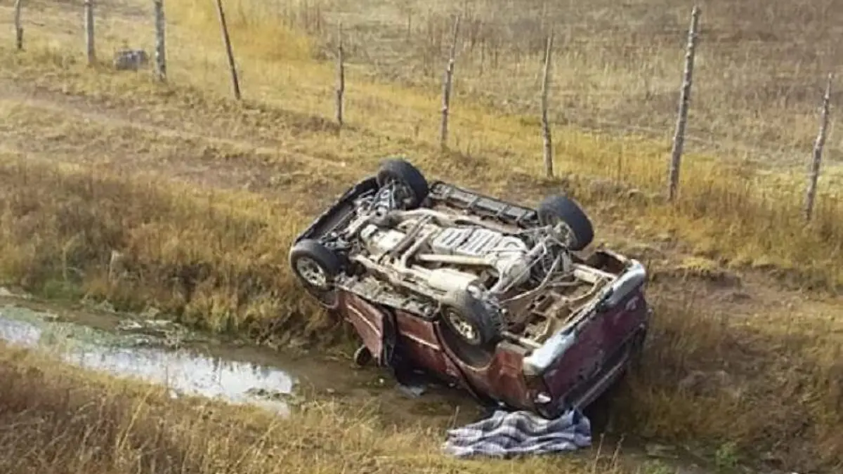 FOTO FISCALÍA OCCIDENTE El vehículo volcó y el conductor falleció