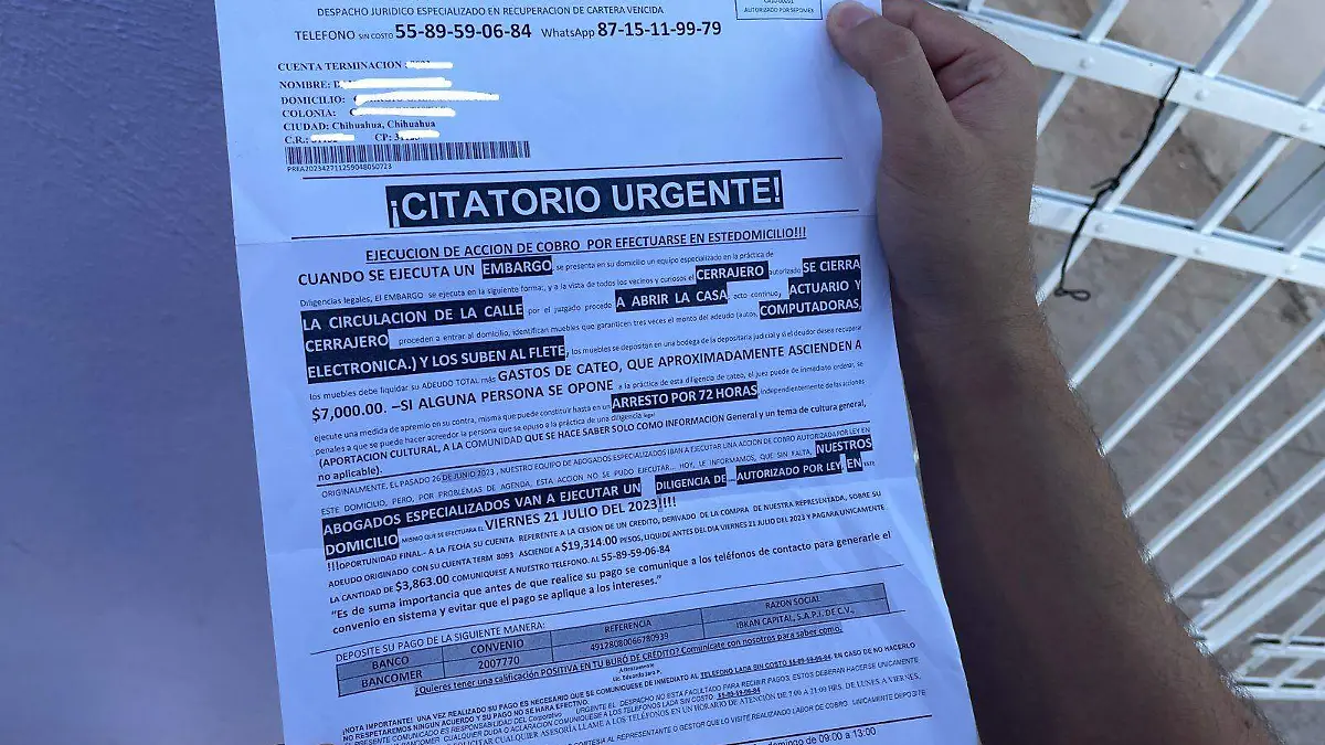 estafa de citatorio urgente 