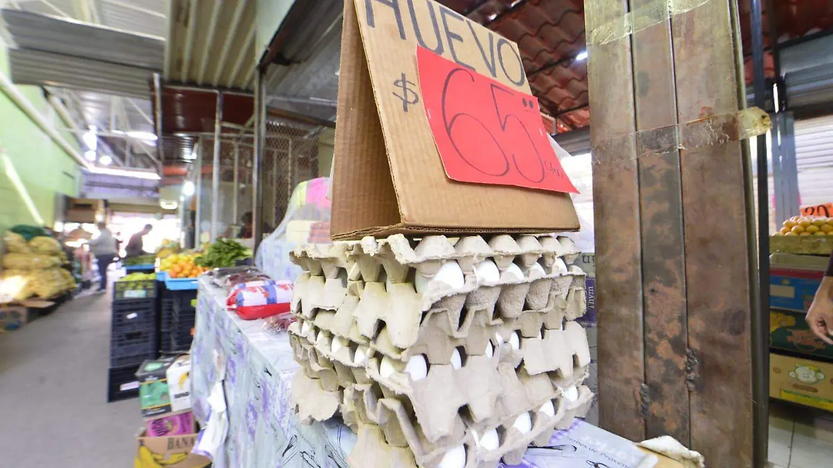Huevo en un mercado popular de Chihuahua