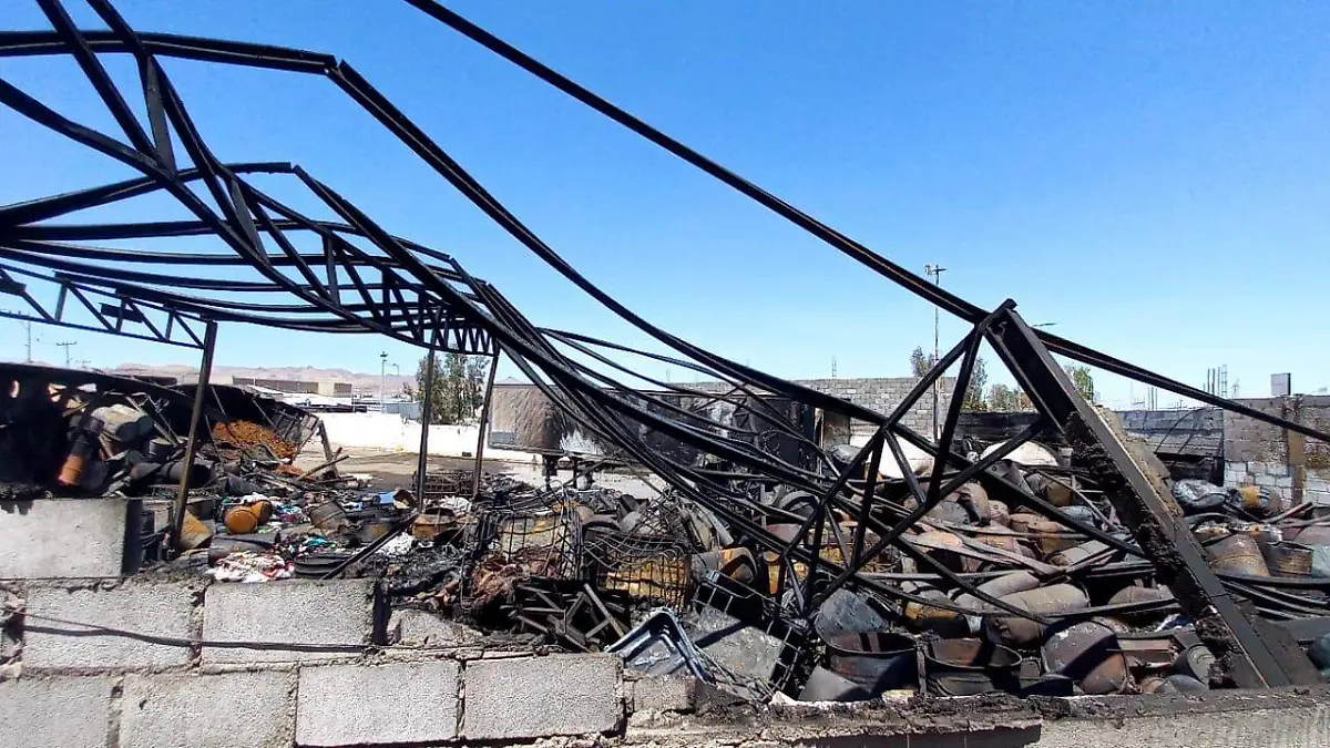 incendio complejo industrial