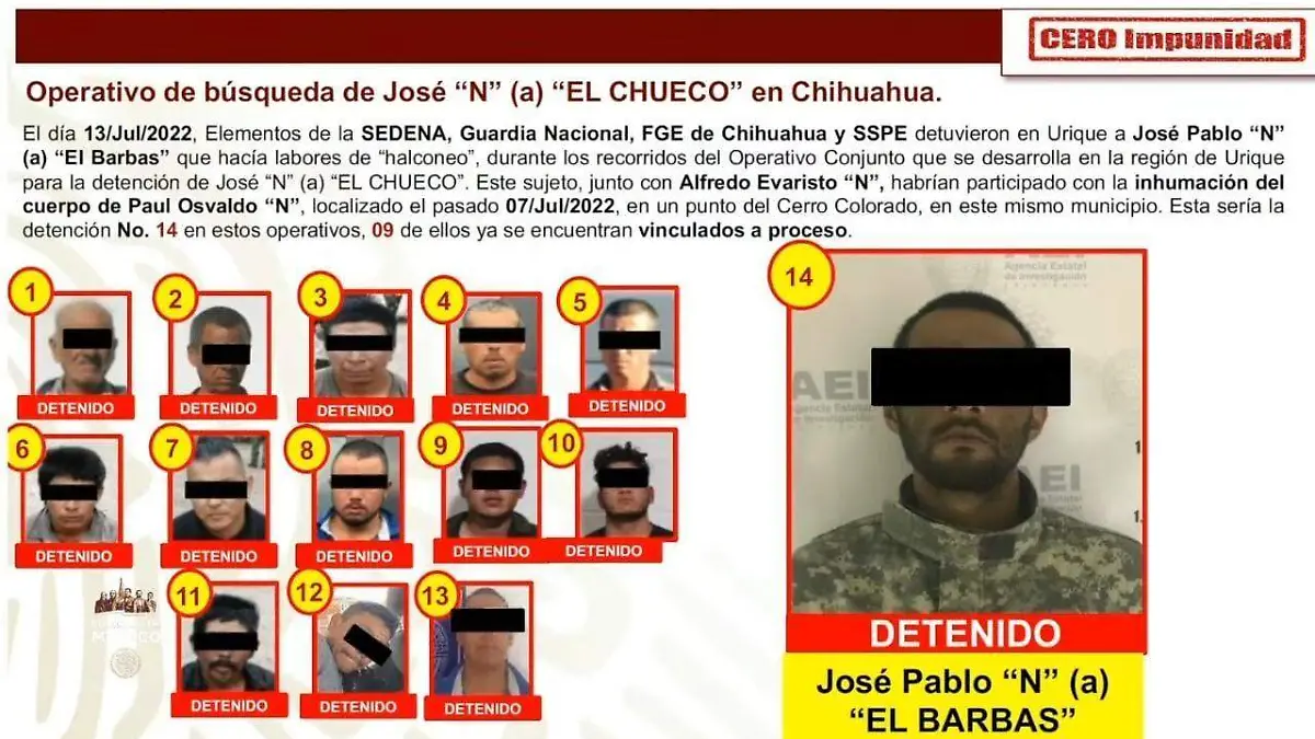 detenidos. caso cerocahui