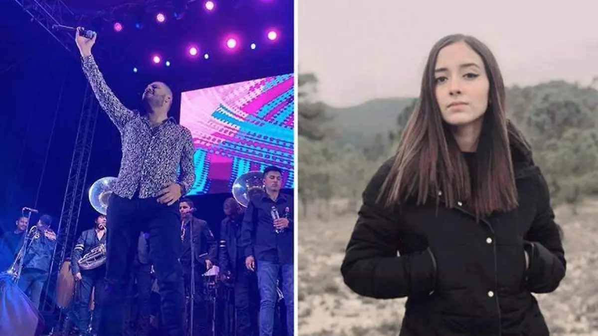 el cantante de banda se tomó unos momentos