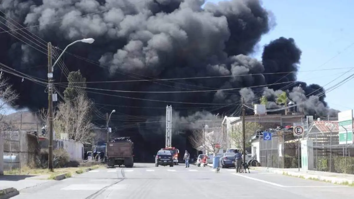 incendio bodega villa juarez fuego