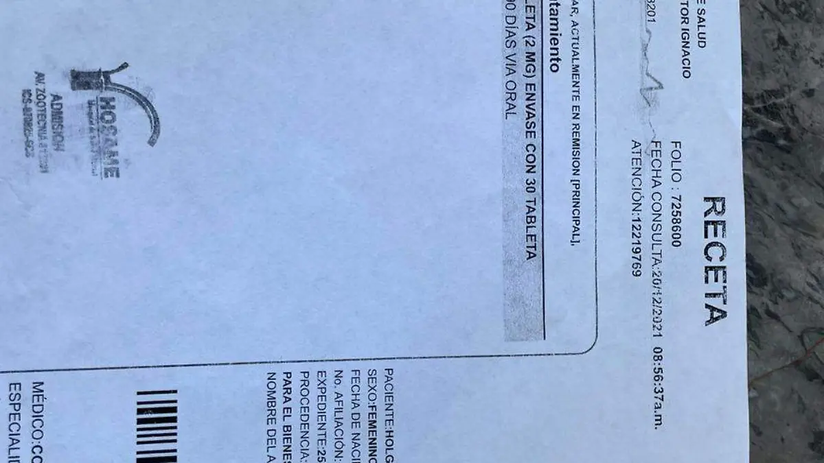 receta médica