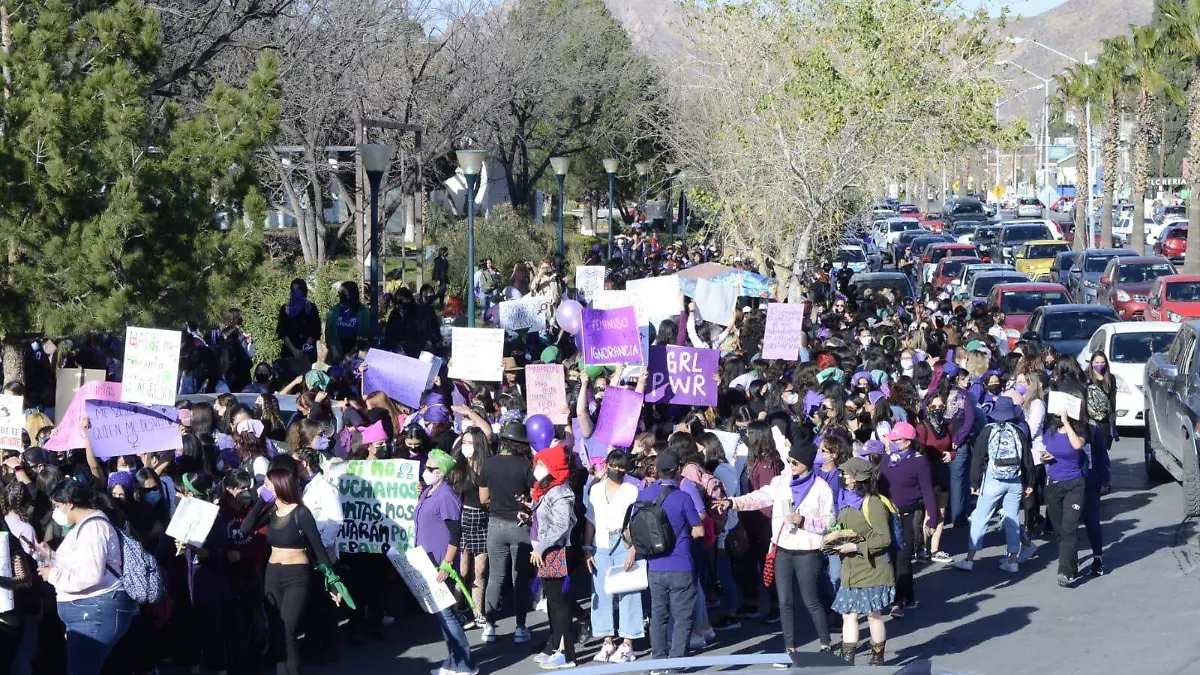 manifestación 8 de marzo 2022