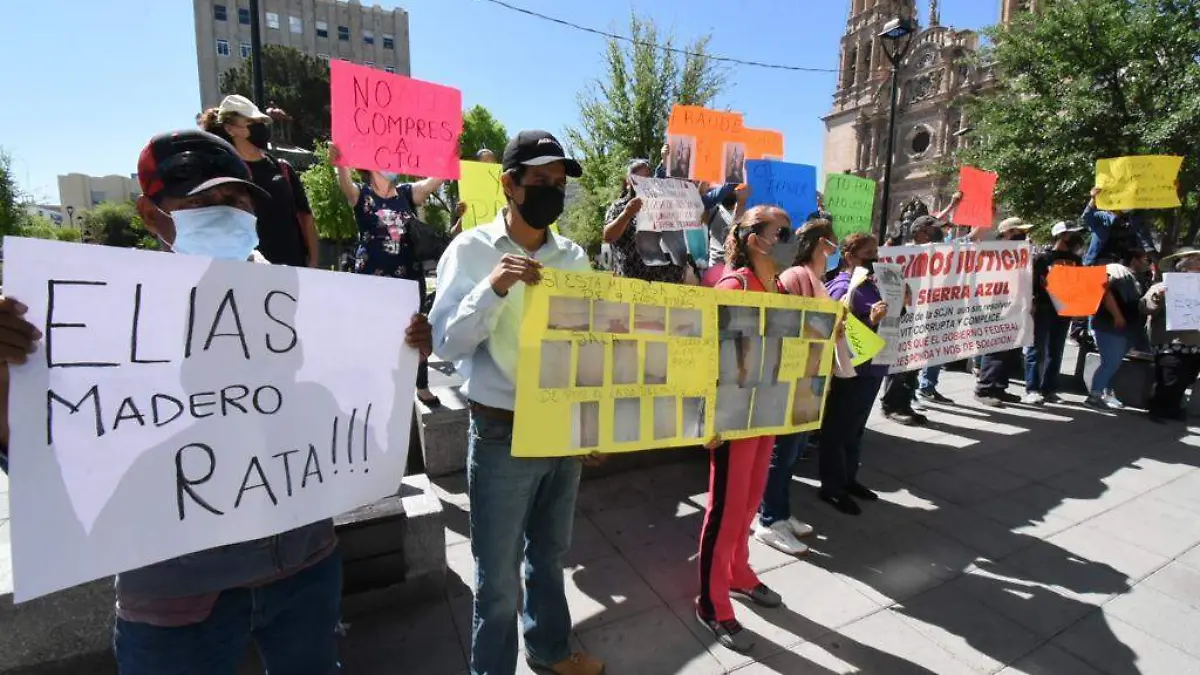 manifestación sierra azul congreso 2