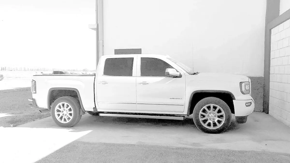 La camioneta en la que viajaba Abram