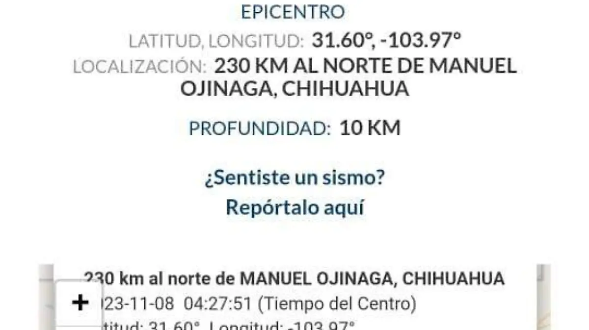 sismo ojinaga 8/11/23