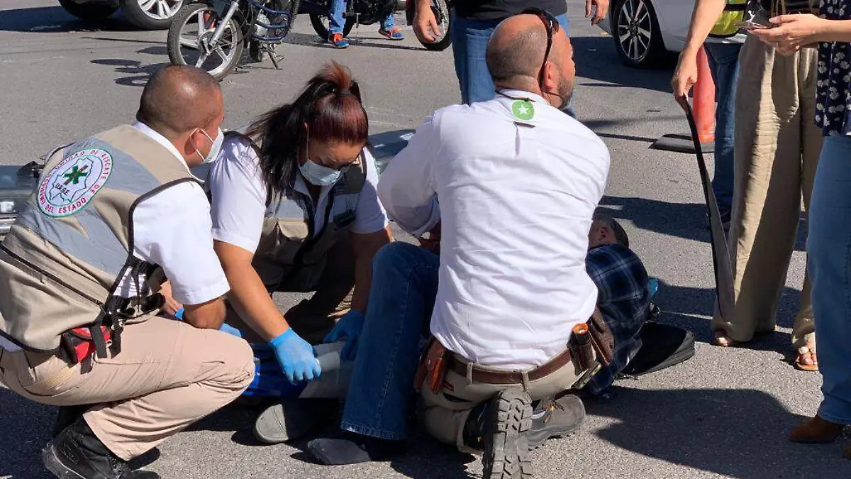 motociclista lesiones