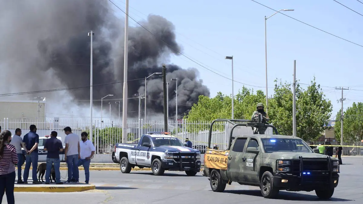 incendio en complejo industrial chihuahua