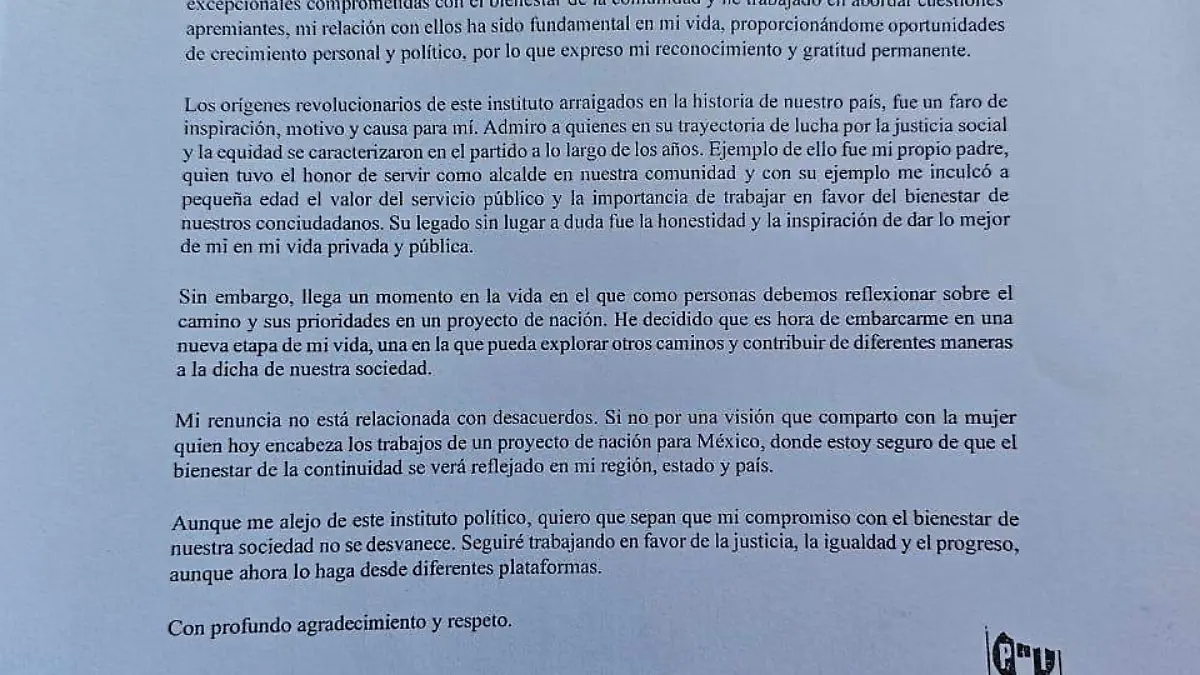 documento renuncia