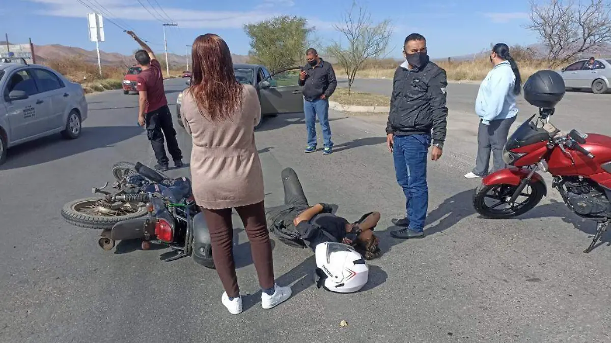 accidente en moto