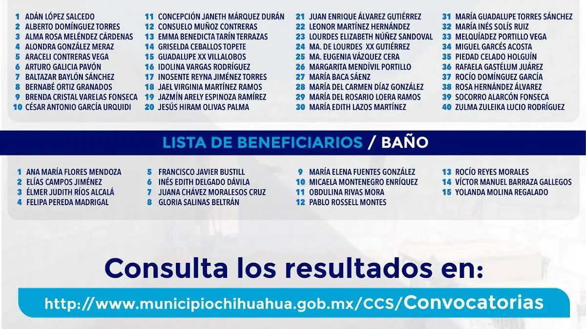 beneficiarios material de construcción