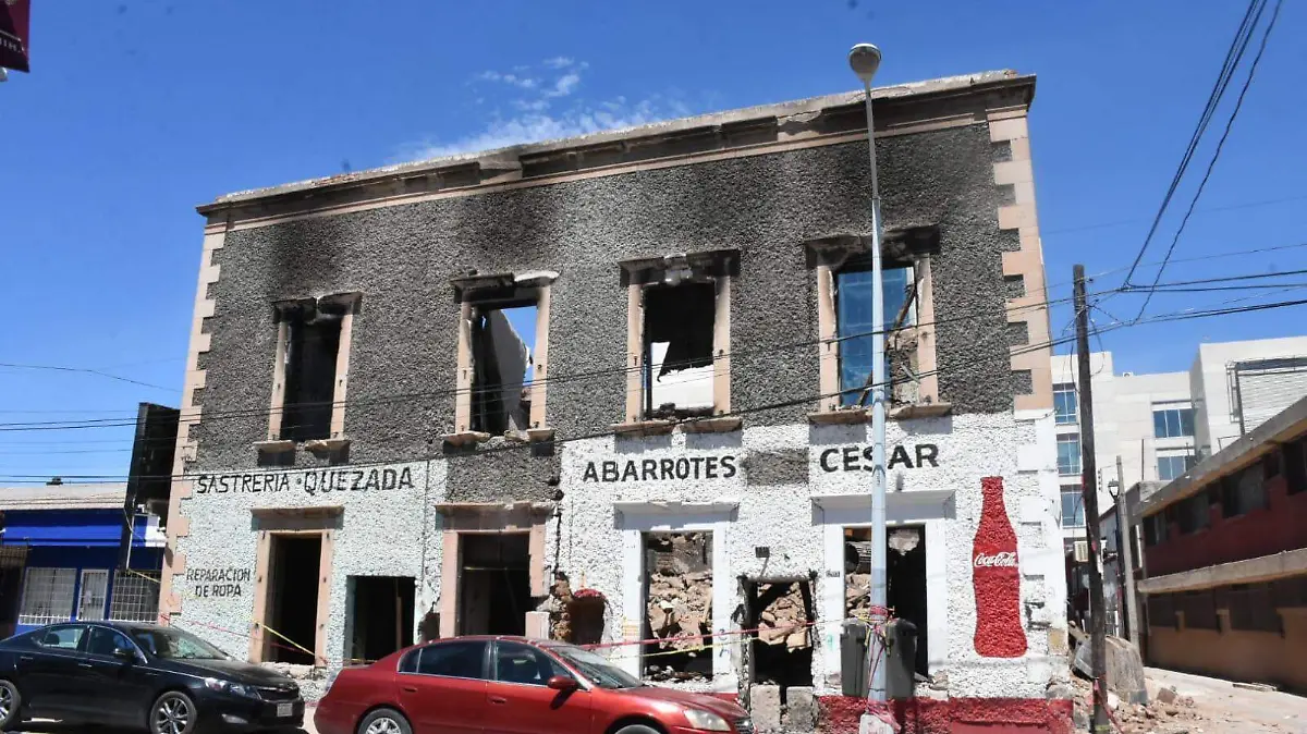 inmueble colapsado centro histórico