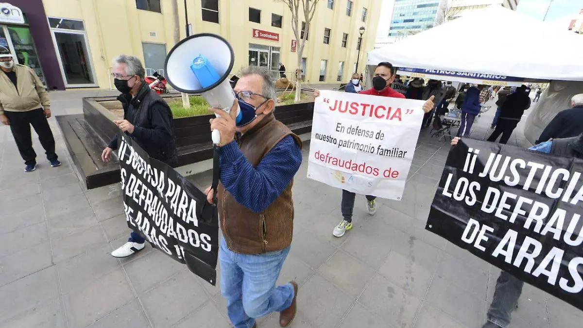 manifestación afectados aras
