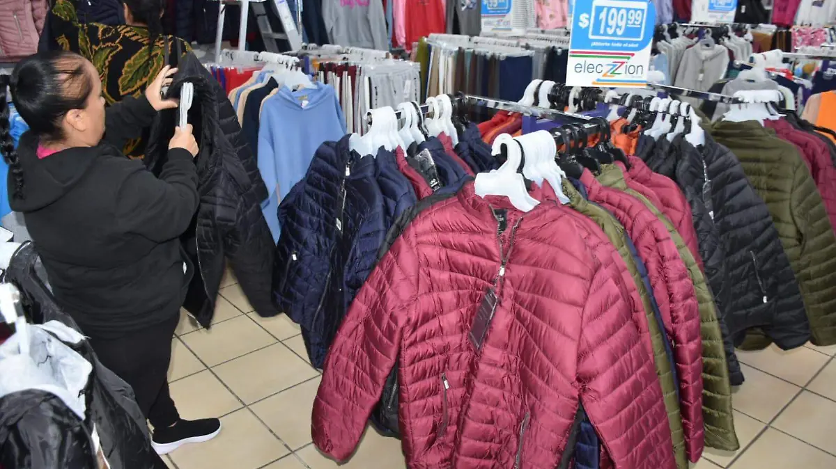 tienda negocio chamarras frío 