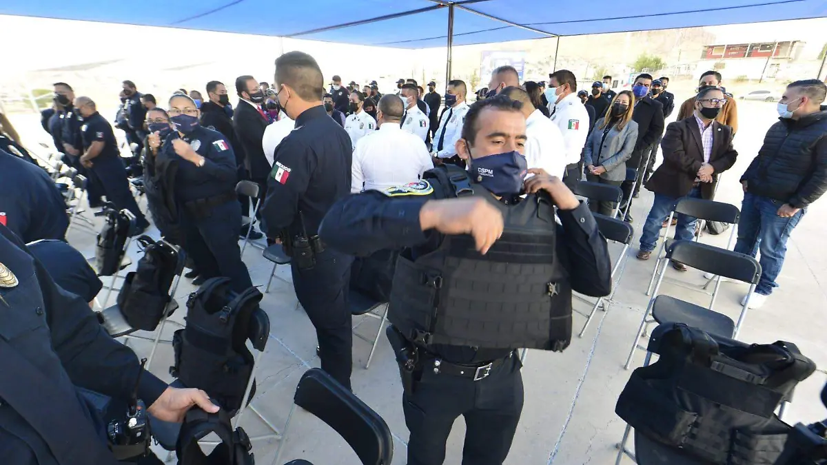 chalecos antibalas de policias