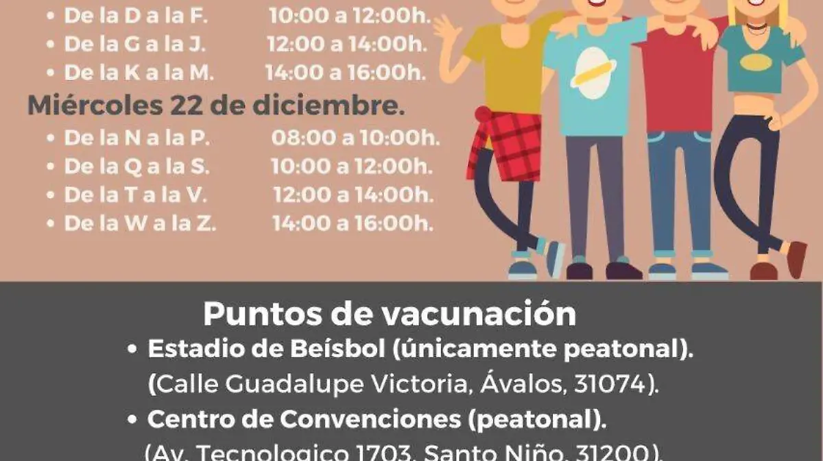 Vacunas horarios