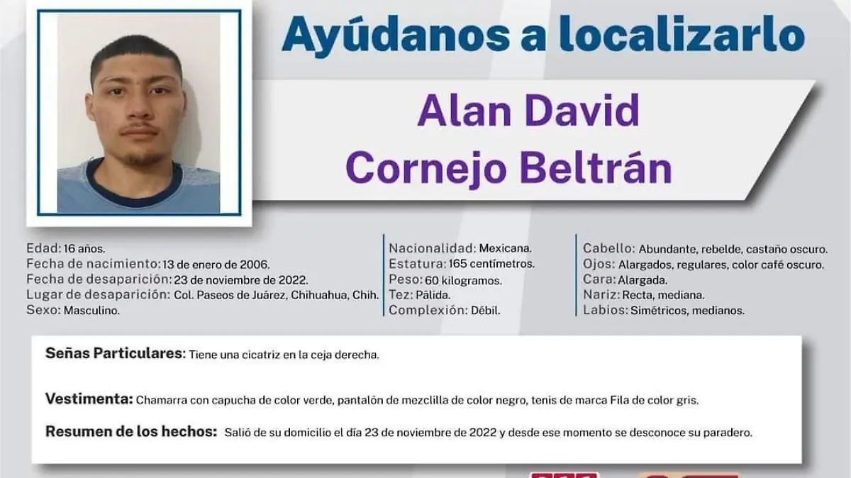 joven desaparecido