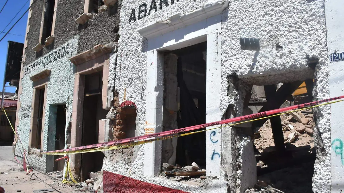 inmueble colapsado centro histórico 