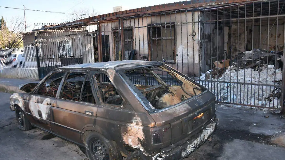 CASA INCENDIADA EN VILLA JUÁREZ
