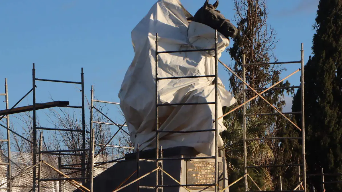 Cubren Glorieta Pancho Villa