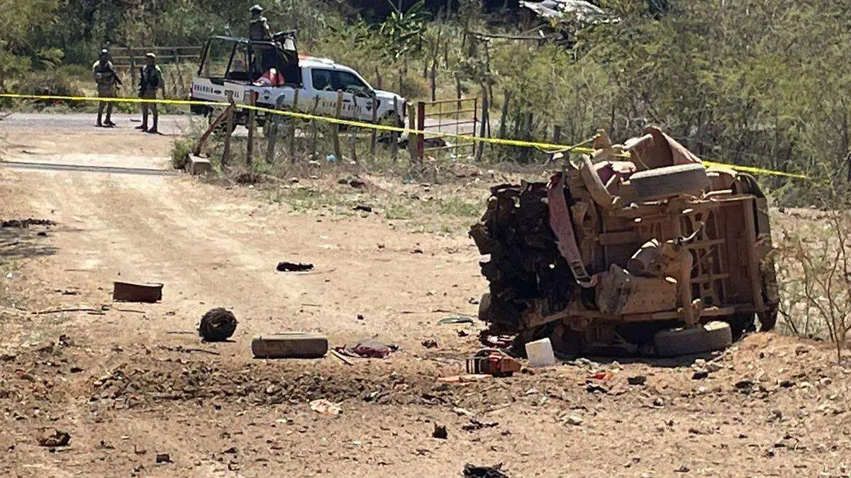 Explosión de mina terrestre en Michoacán