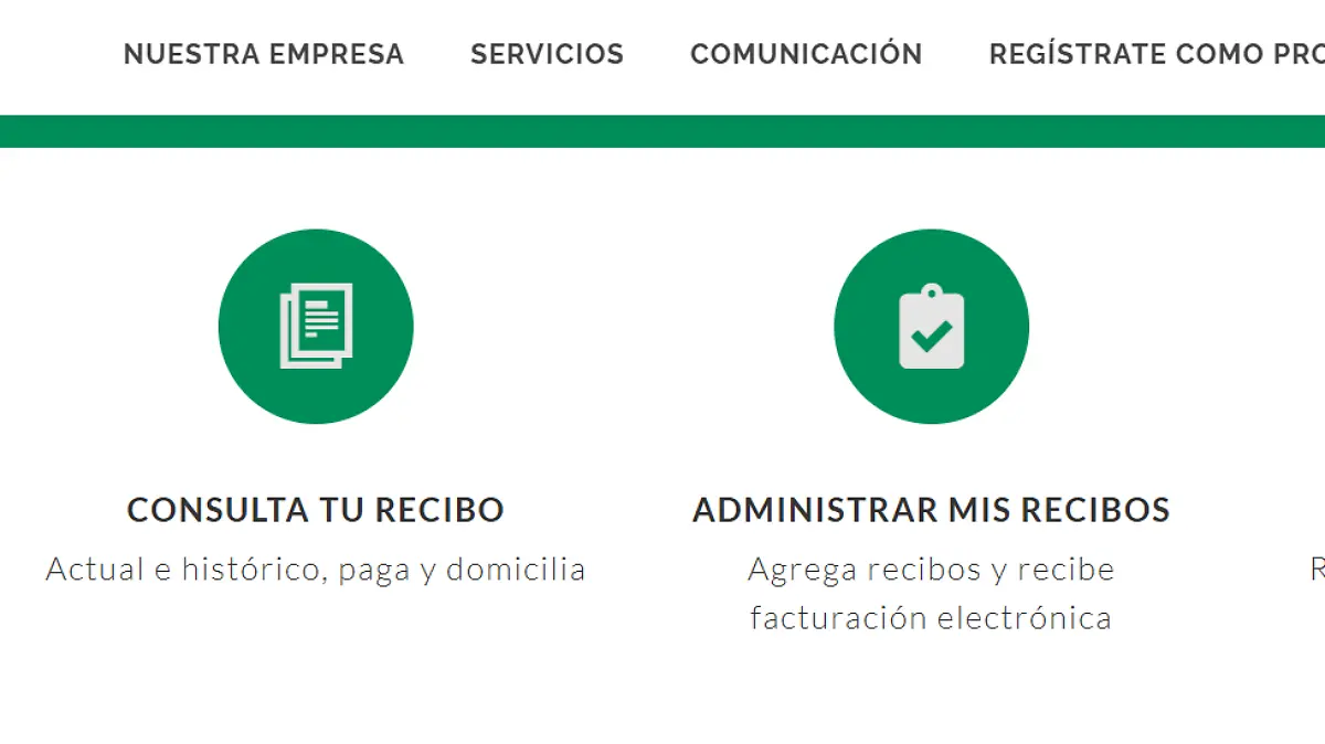 Descargar recibo CFE