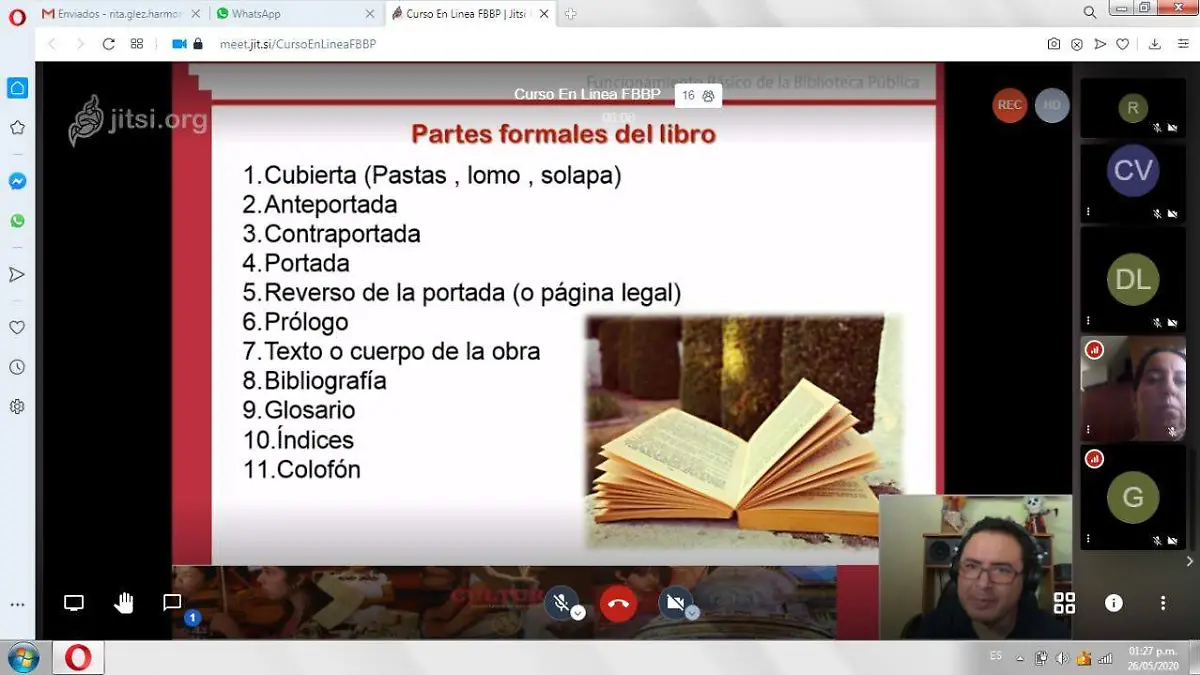 Bibliotecas__Los bibliotecarios estuvieron muy atentos al curso desde sus casas. Foto_ Secretaría de Cultura