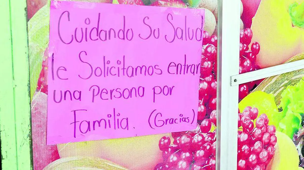 19 ABRIL- Limitan acceso a una sola persona