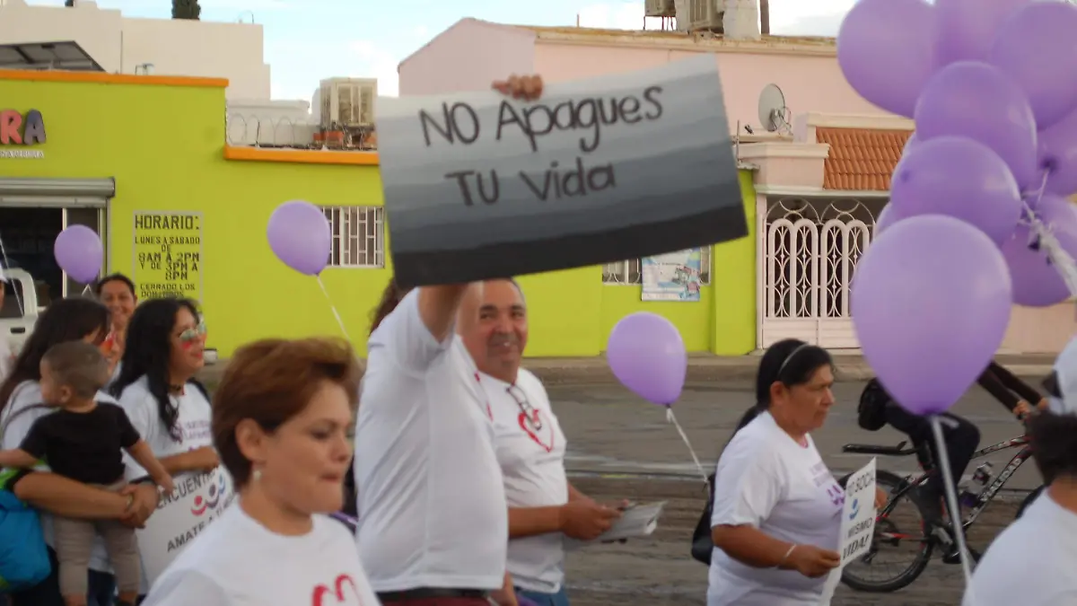 Marcha contra el suicidio
