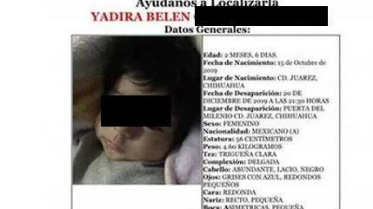 bebe raptada