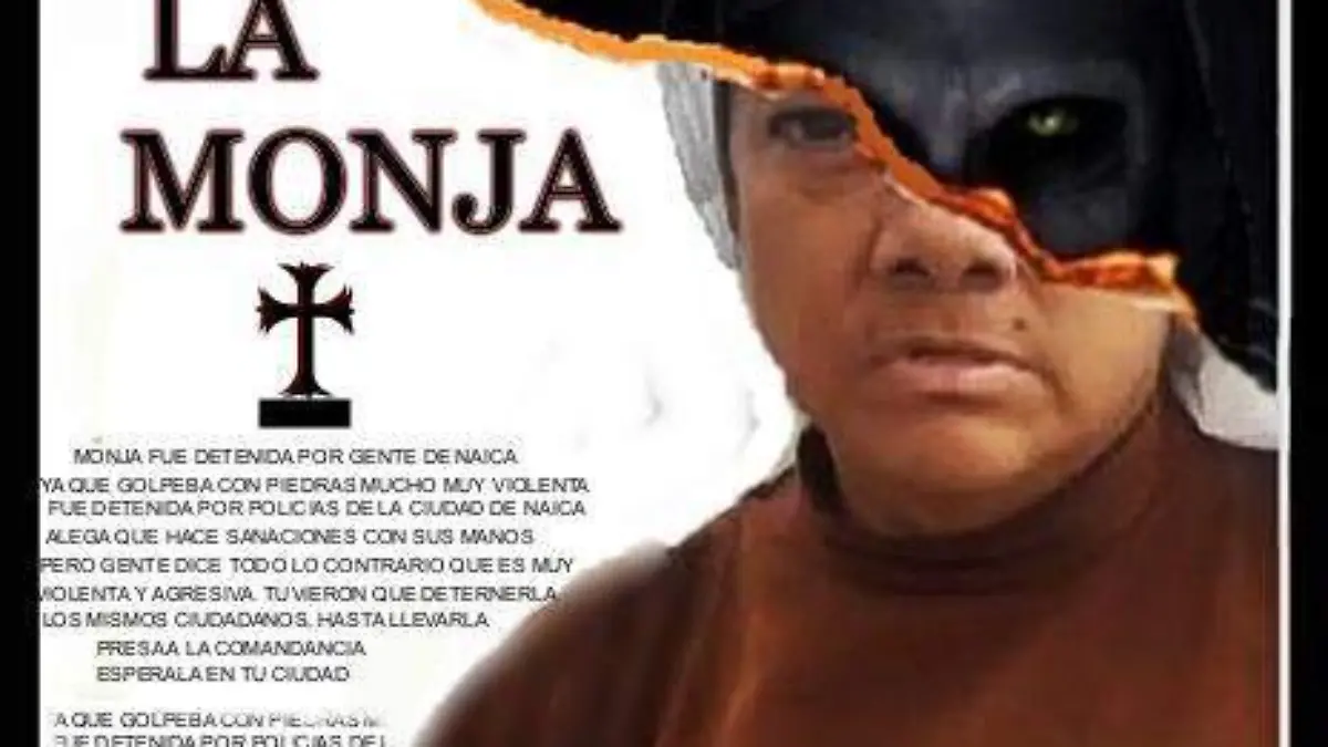 meme en facebook de Torreón de la monja agresiva de Camargo, Saucillo y Delicias.