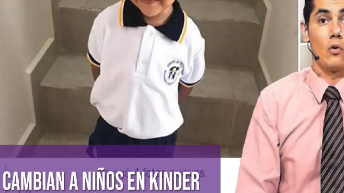 Cambian a niños en kinder