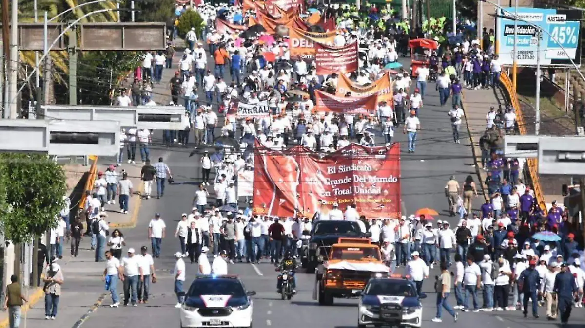 marcha maestros 1 de mayo 2024