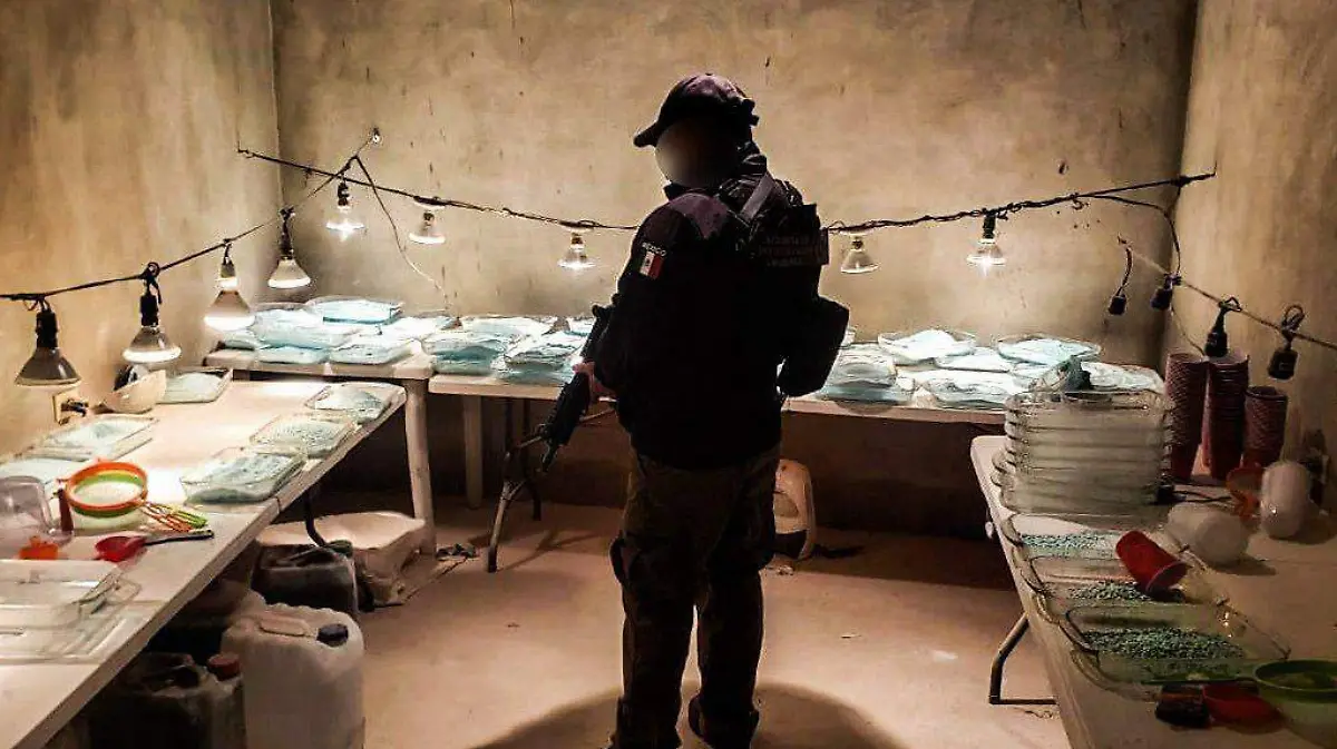Laboratorio fentanilo drogas decomiso agente