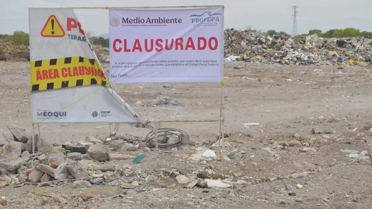 Tiradero en Meoqui