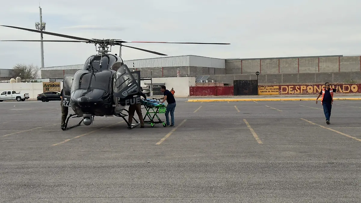 traslado helicoptero bebé