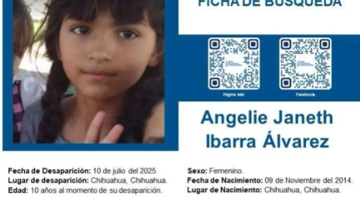 BÚSQUEDA DE ANGELIE JANETH