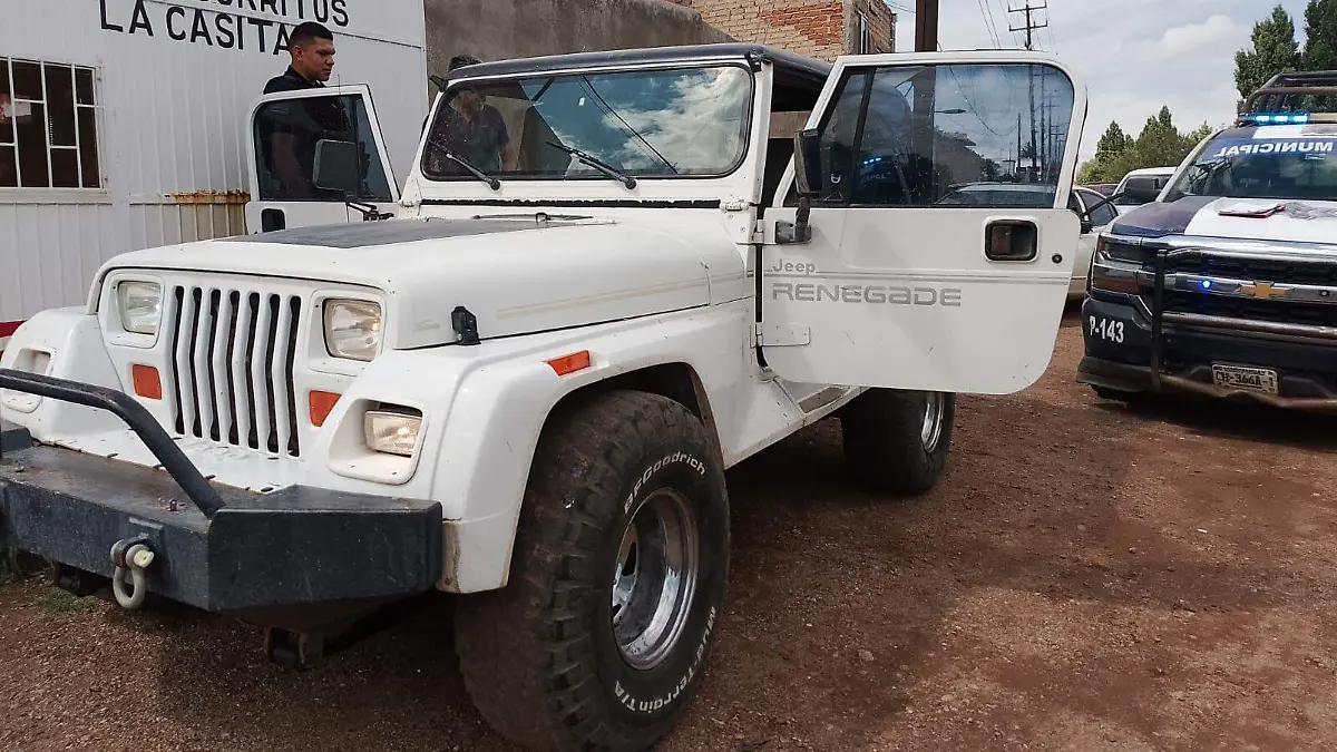vehiculo robado y recuperado