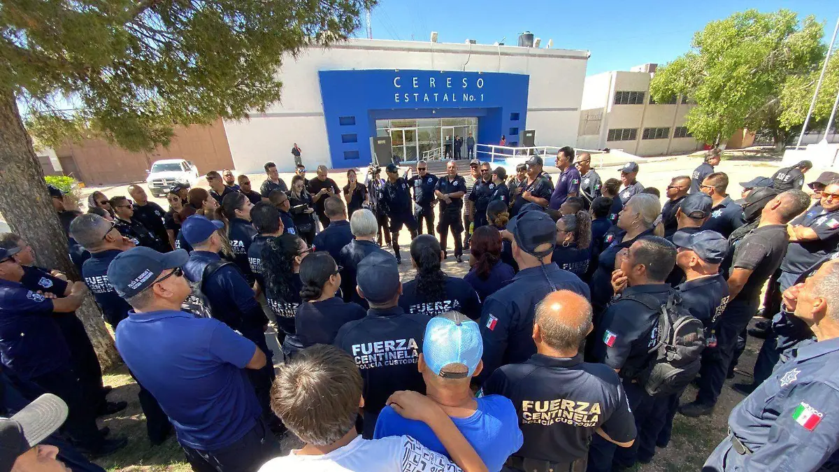 PROTESTA CUSTODIOS CERESO