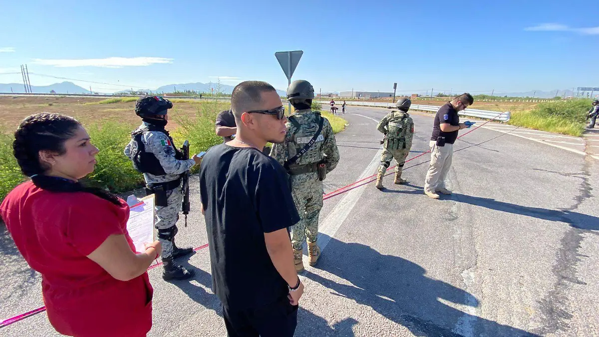 hallan cuerpos en la carretera Aldama - Libramiento Oriente (km 15)